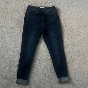 SO Women's Boyfriend Jeans in Dark Indigo
